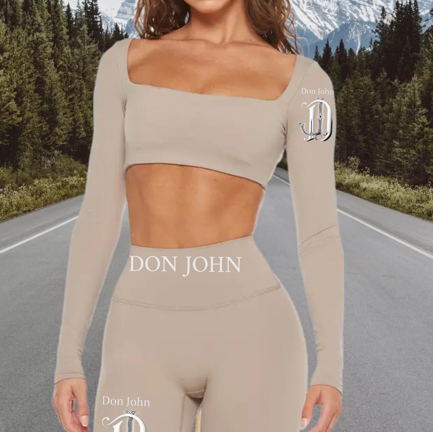 DON JOHN Yoga Top & Bottom Women's