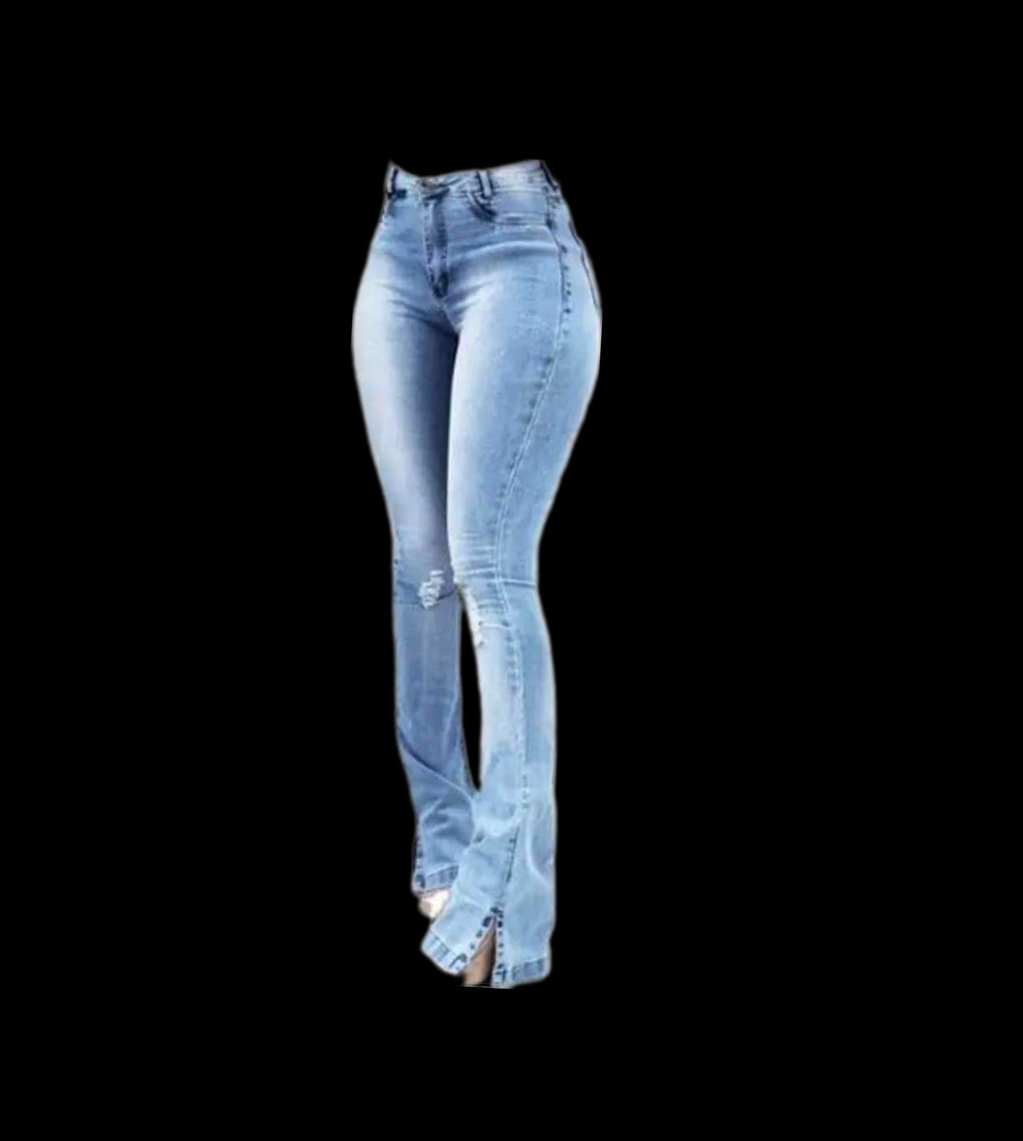 DON JOHN Jeans Split Boot Cut Flair Women's