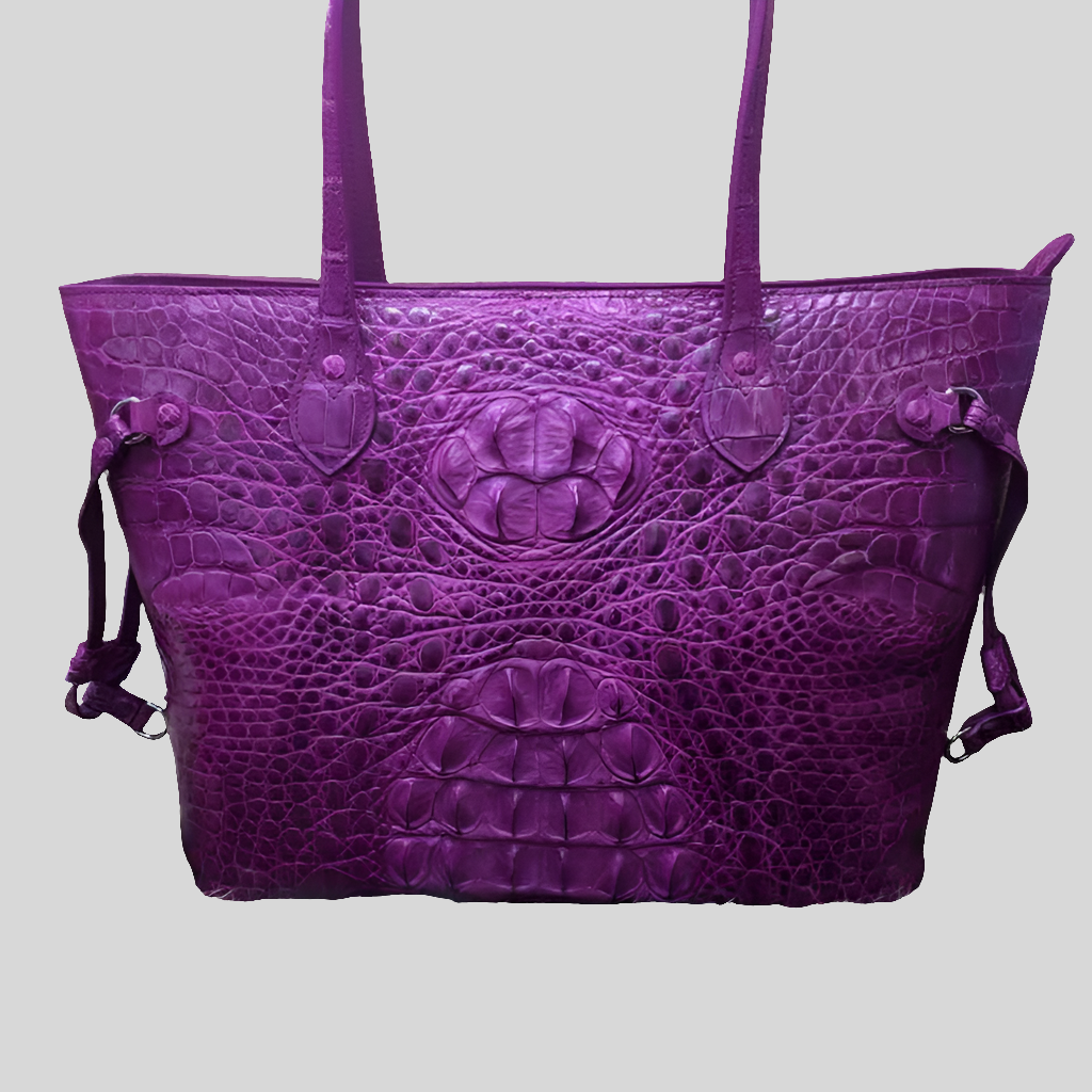 Crocodile Handmade Tote Handbag Women's