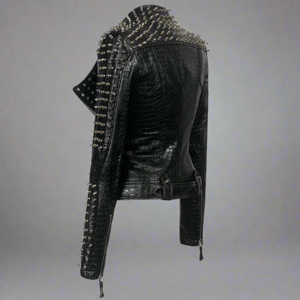 DON JOHN Leather Jacket Women's
