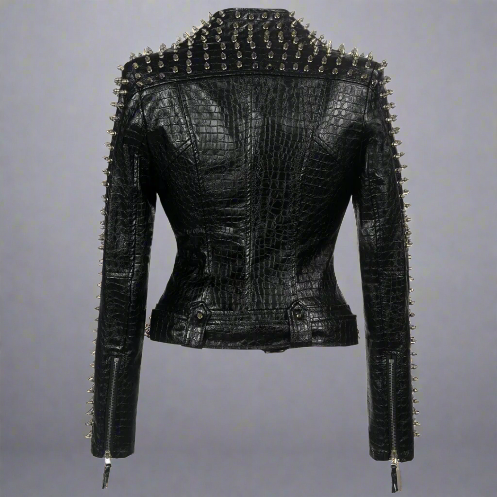 DON JOHN Leather Jacket Women's