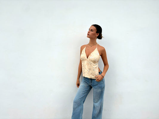 Charlotte Summers Gold Blouse With sequence