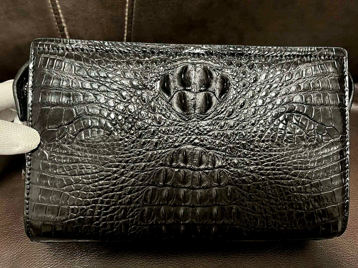 Crocodile Handmade Clutch Handbag Business Bag Men's