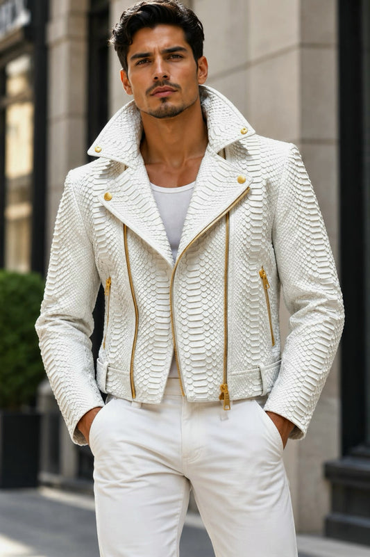 Python Jacket Handmade With Silk Liner