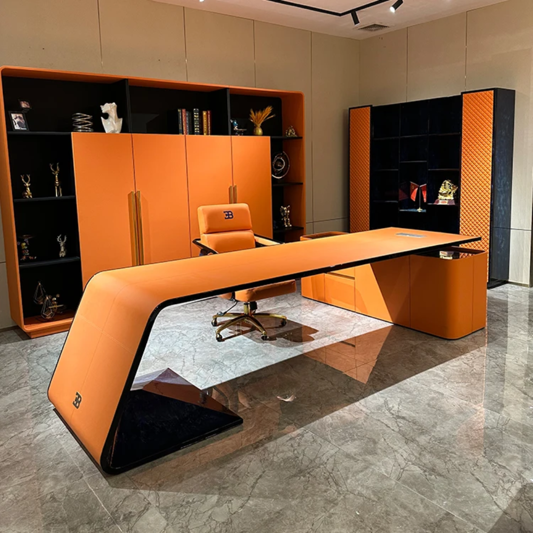 Don John Carbon Fiber & Leather Desk Set