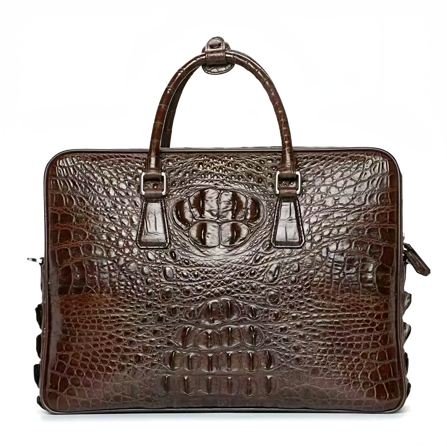 Handmade Luxury Crocodile Handbag Briefcase Unisex