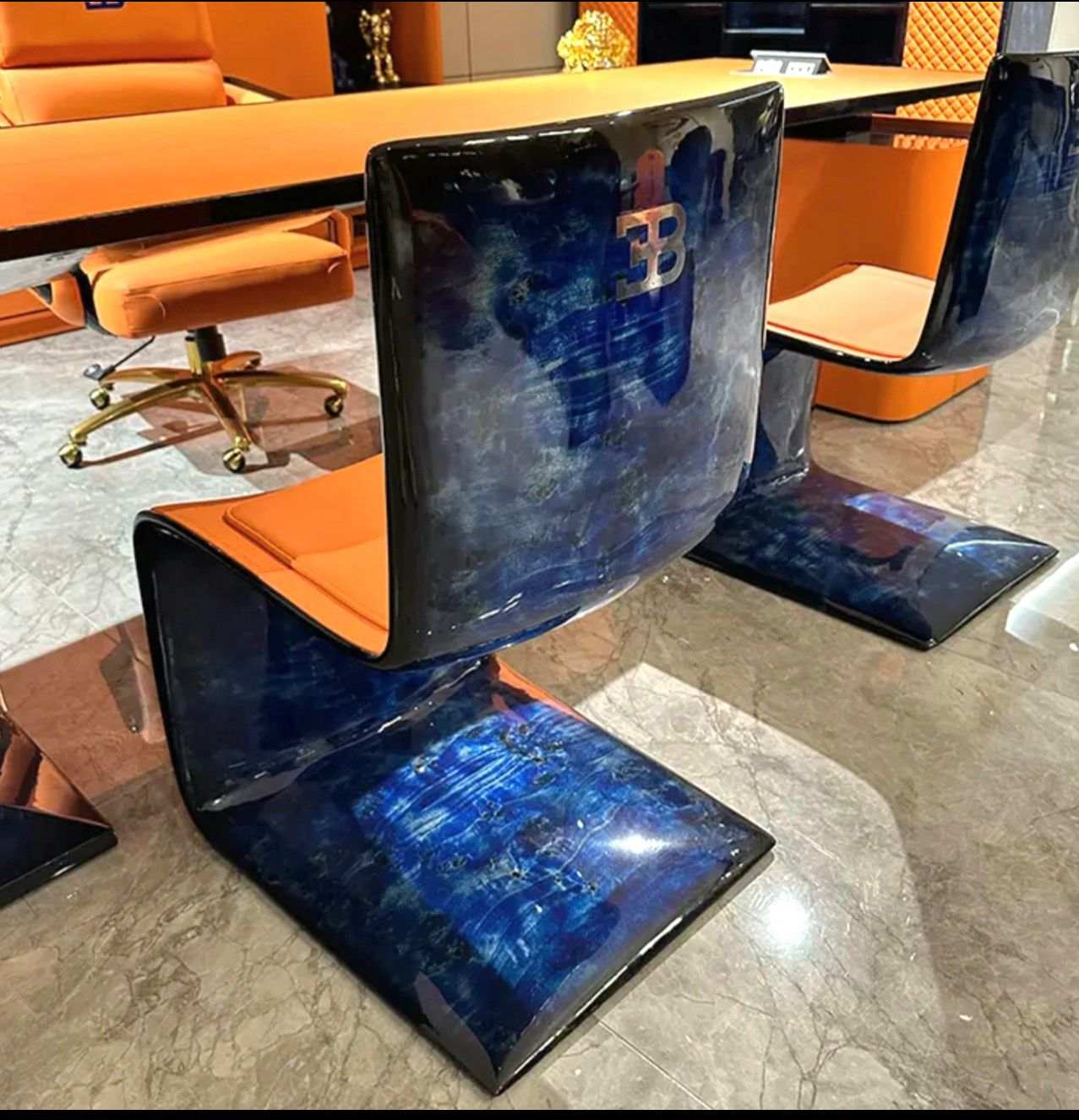 Don John Carbon Fiber & Leather Desk Set