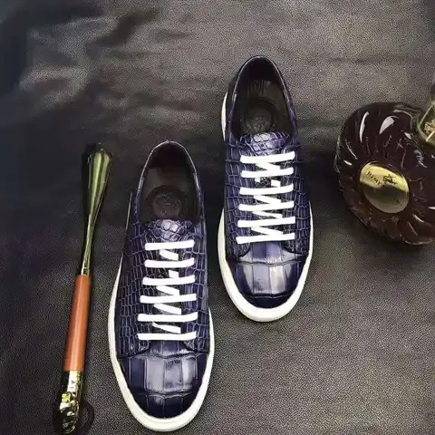 DON JOHN Crocodile Sneakers Handmade Men's