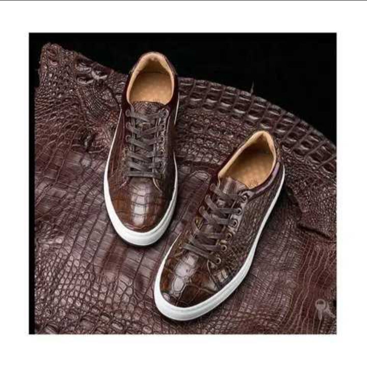 DON JOHN Crocodile Handmade Sneakers Unisex