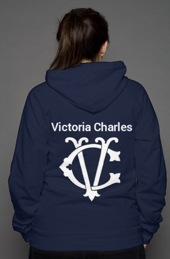 unisex pullover hoody Embroidered Don John by Victoria Charles 